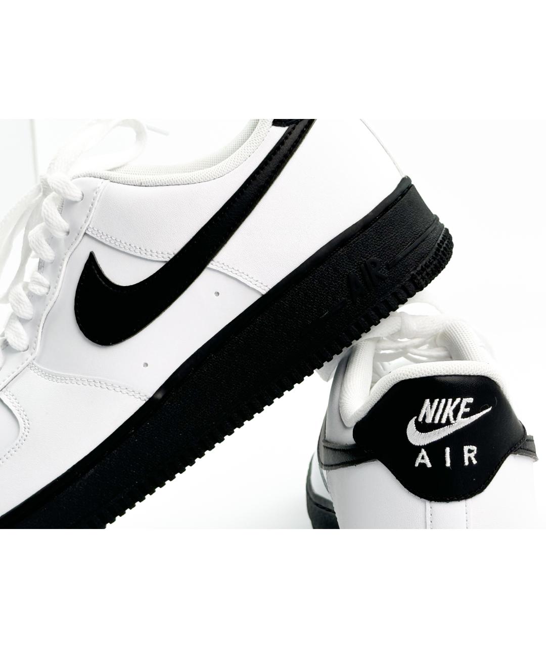 NIKE Белые кожаные высокие кроссовки / кеды, фото 6