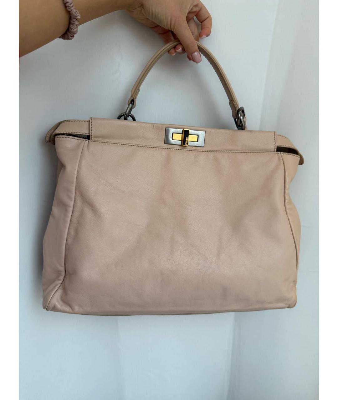 FENDI Кожаная сумка тоут, фото 7