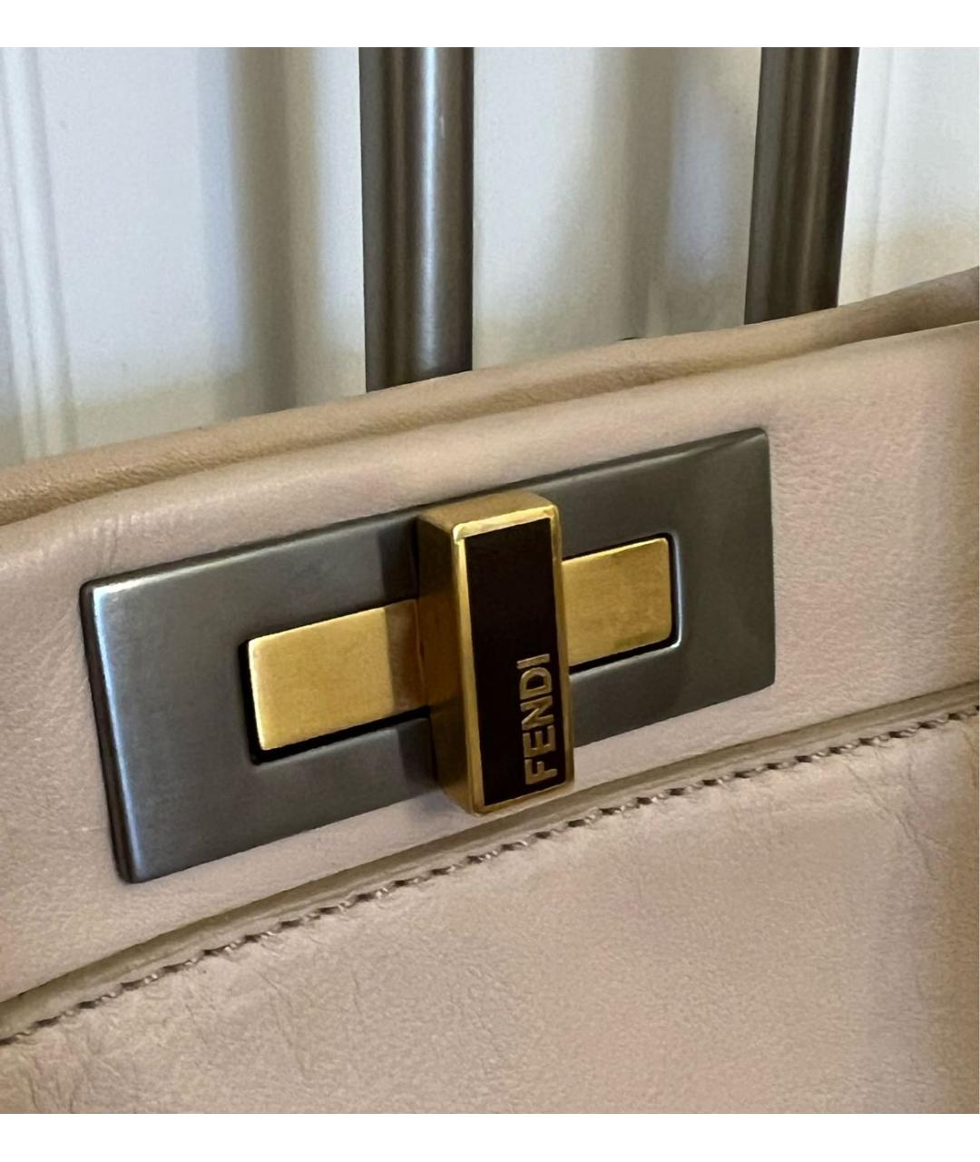 FENDI Кожаная сумка тоут, фото 5