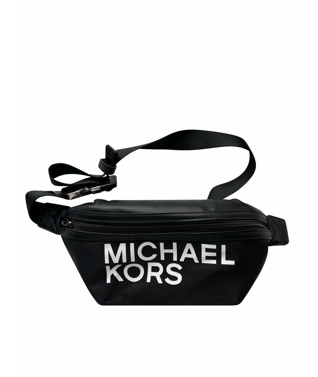 MICHAEL KORS Черная поясная сумка, фото 1