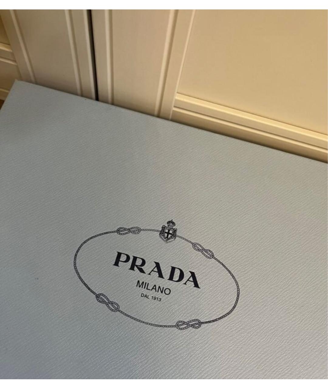 PRADA Черные кожаные ботинки, фото 7