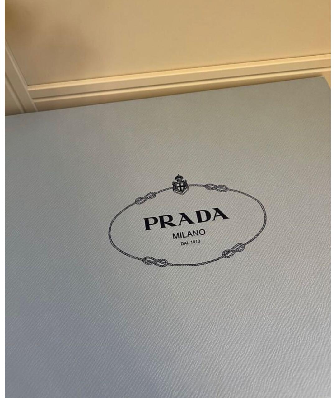 PRADA Белые кожаные кеды, фото 8