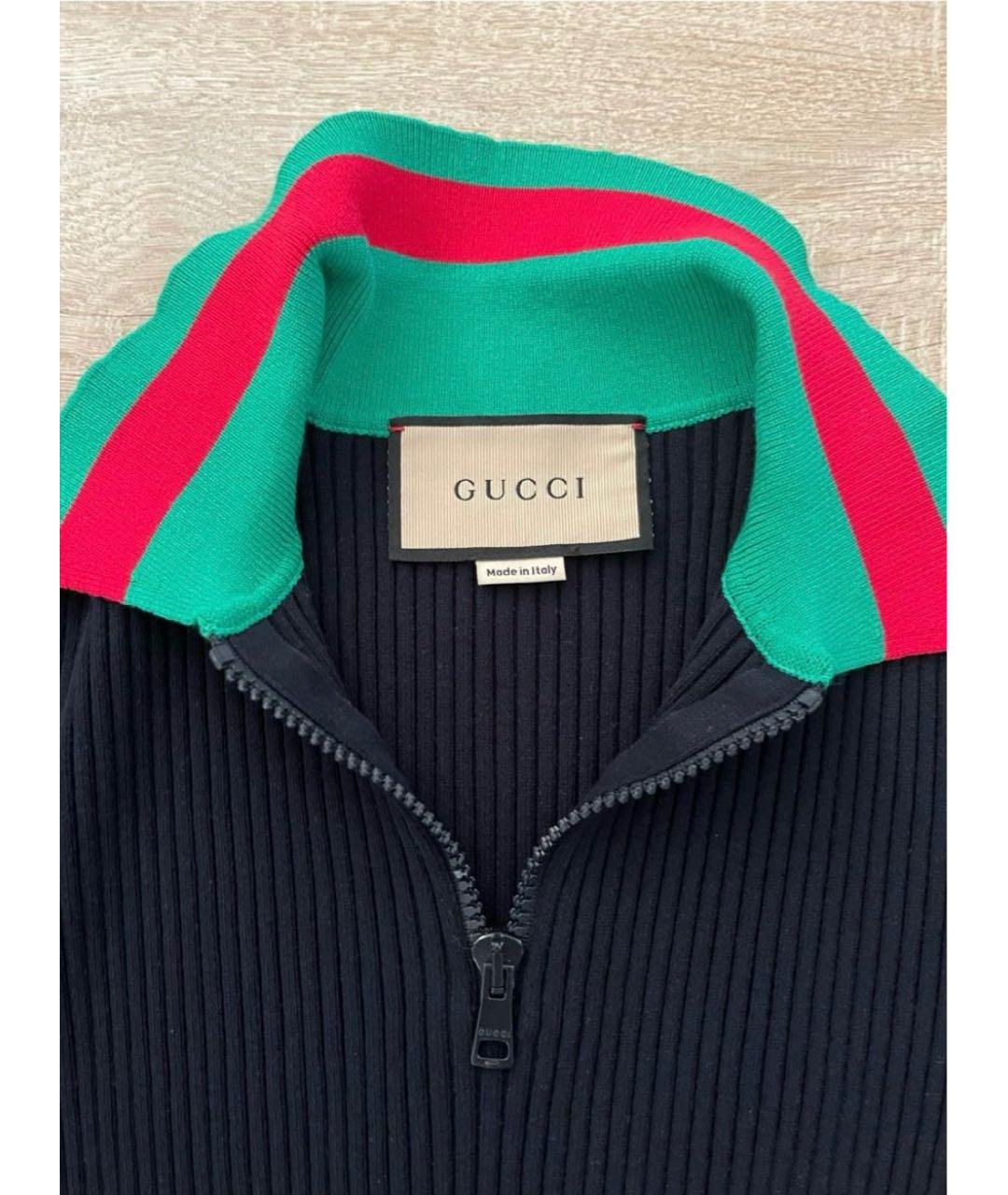 GUCCI Черный вискозный джемпер / свитер, фото 3