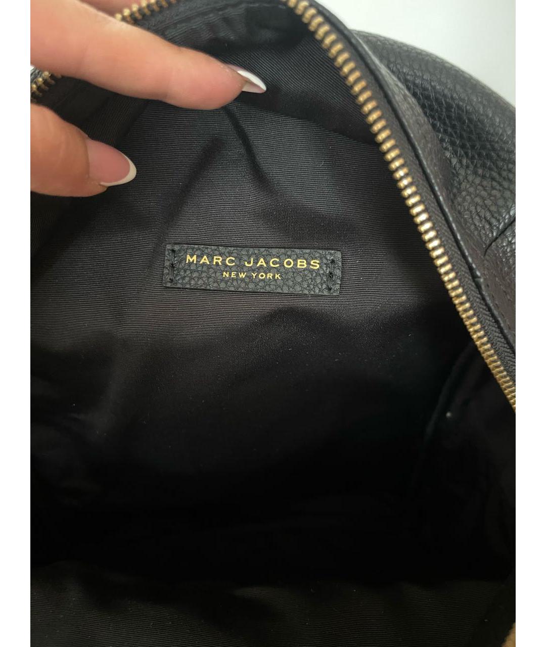 MARC JACOBS Черный кожаный рюкзак, фото 4