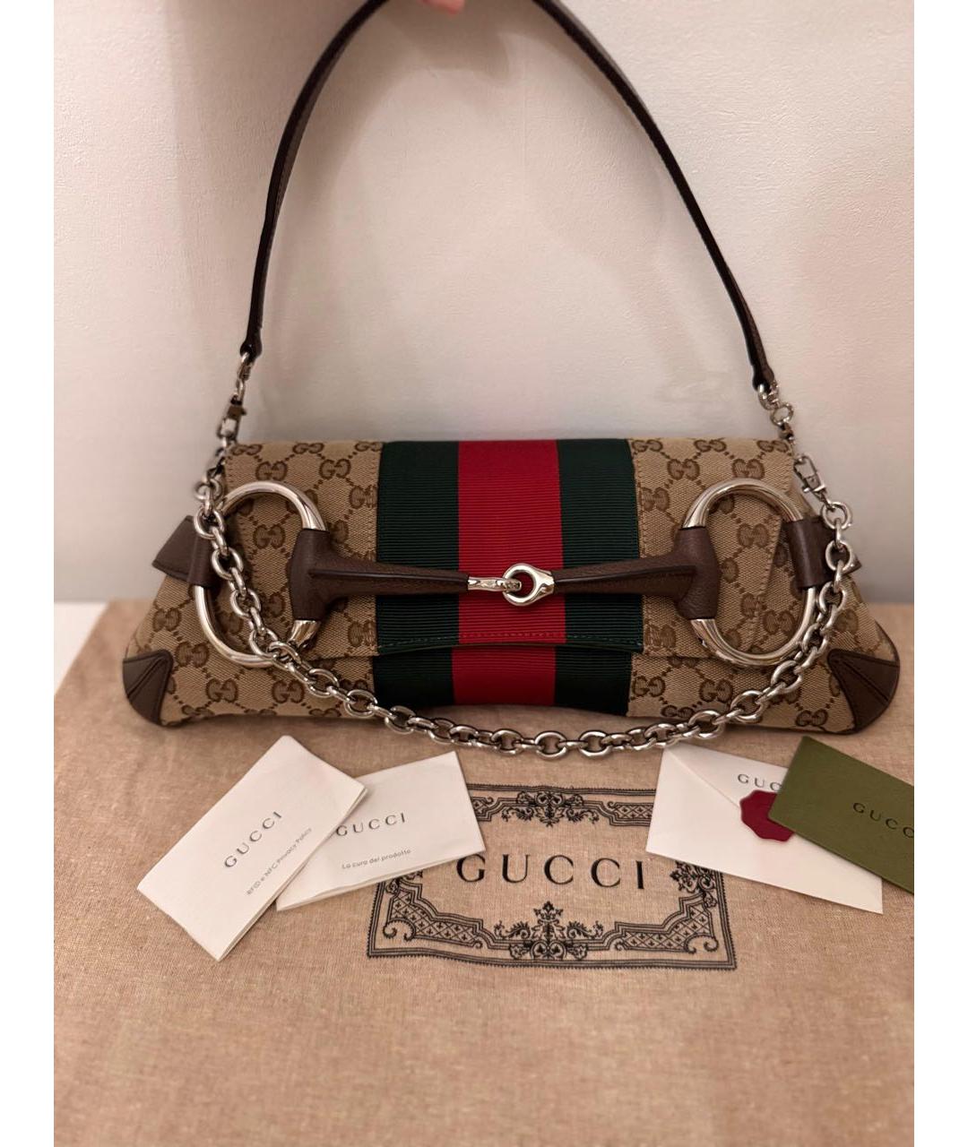 GUCCI Бежевая сумка через плечо, фото 2