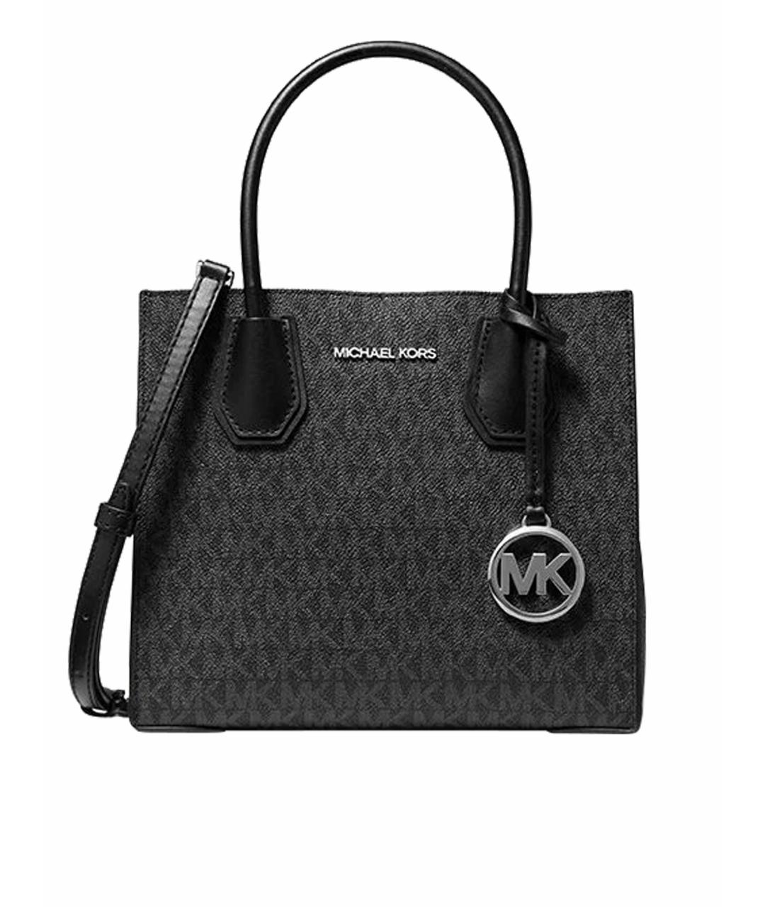 MICHAEL KORS Черная сумка тоут из искусственной кожи, фото 1