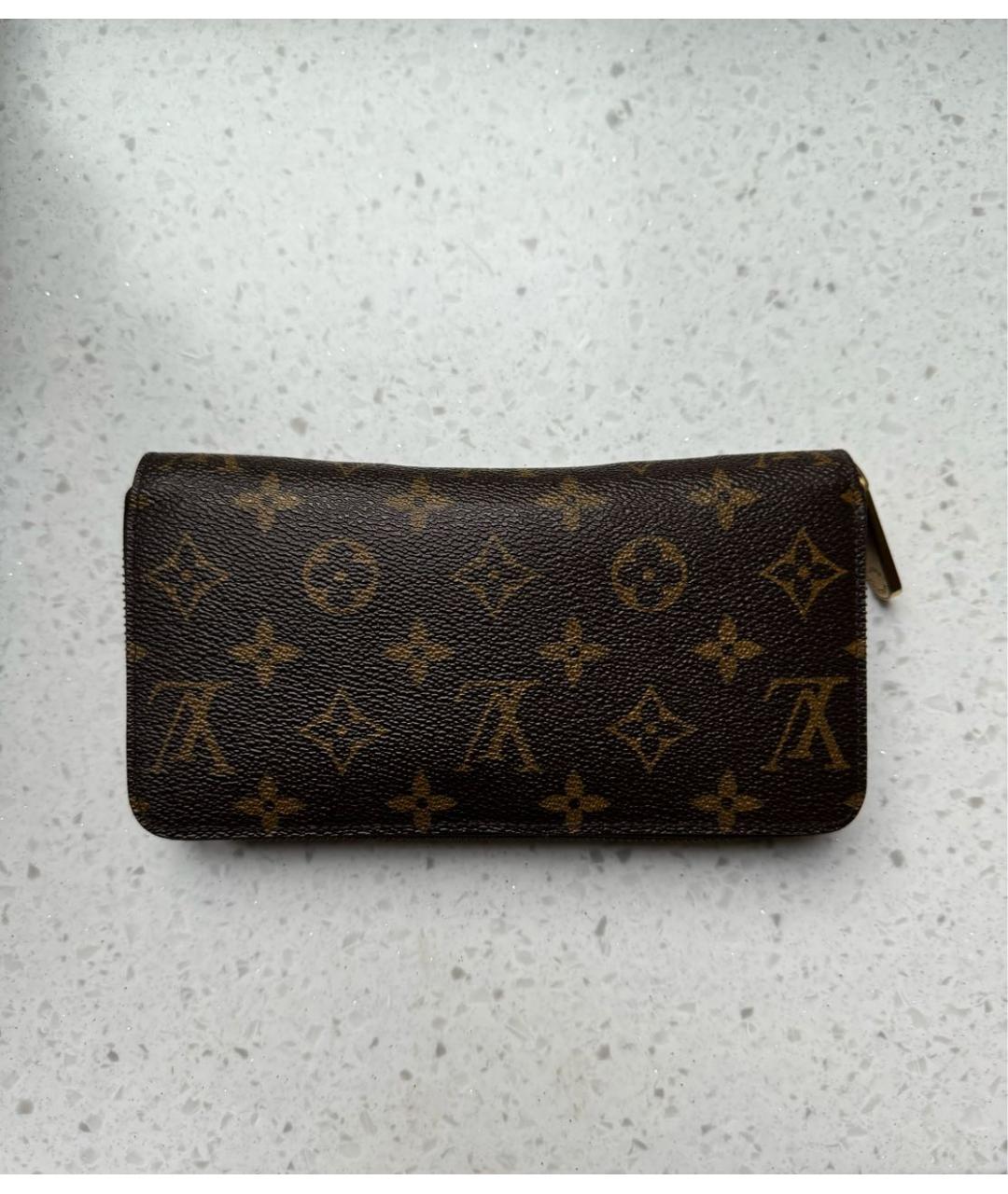 LOUIS VUITTON Коричневый кошелек, фото 3