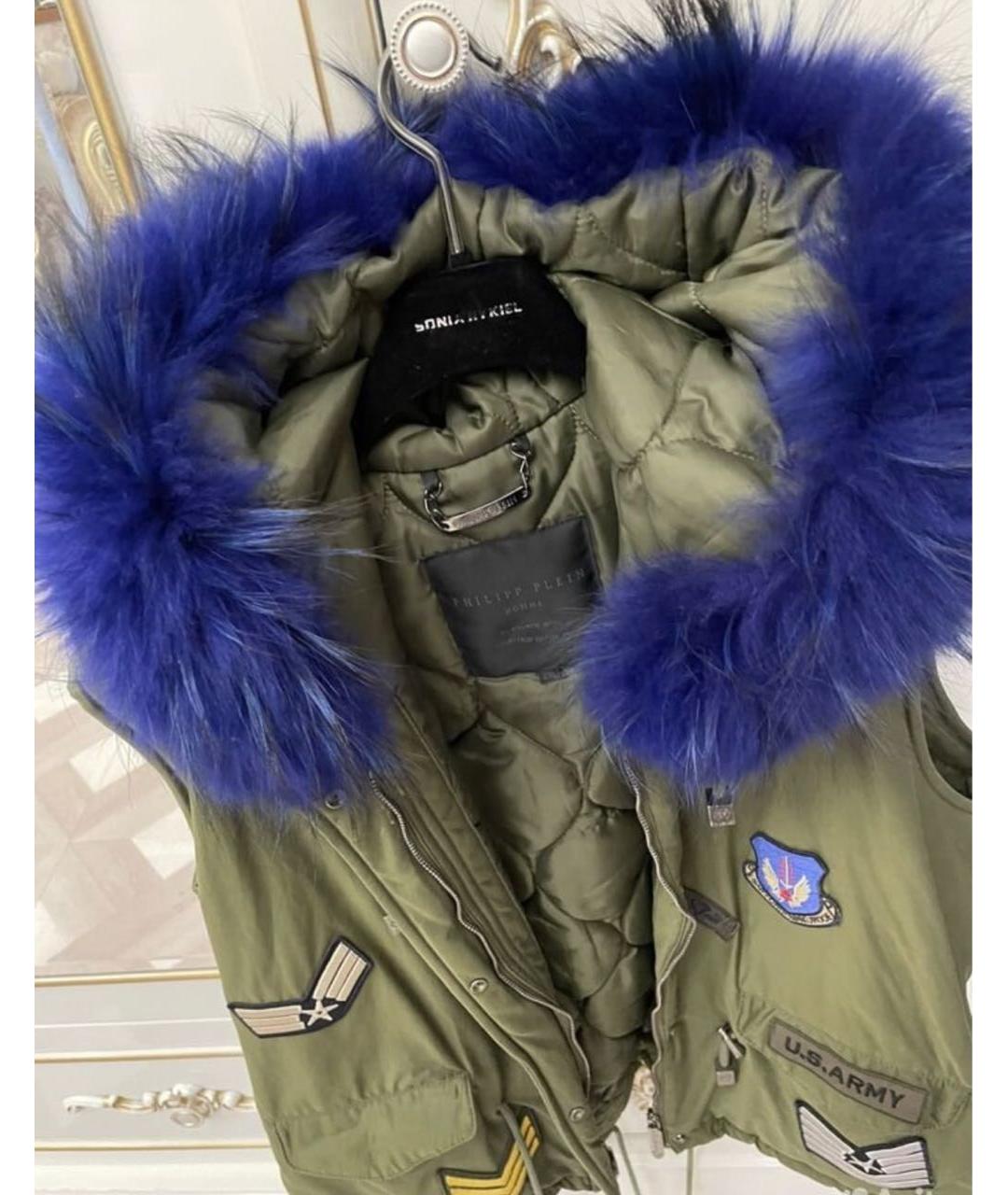 PHILIPP PLEIN Хаки жилет, фото 2