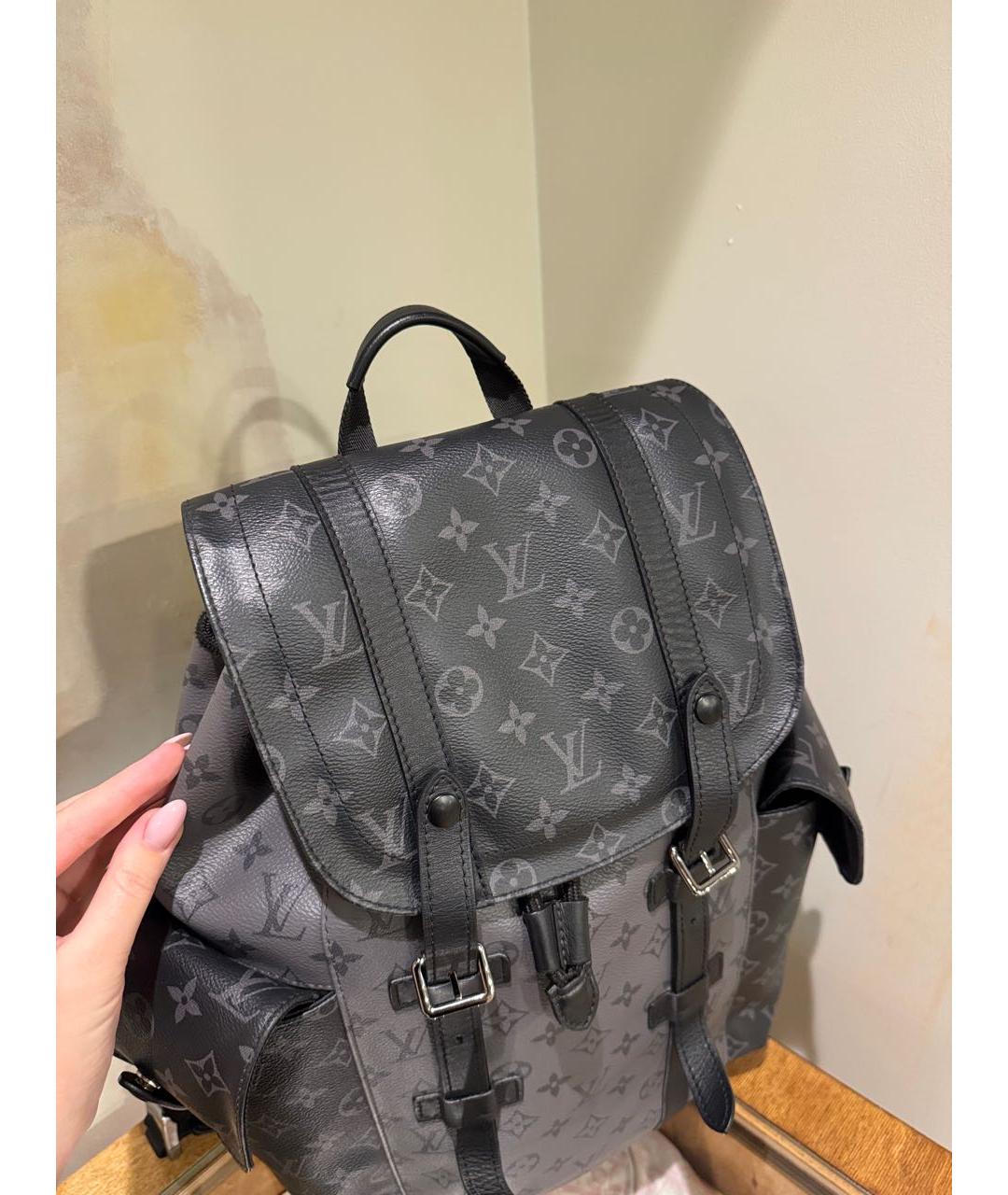 LOUIS VUITTON Серый рюкзак, фото 4