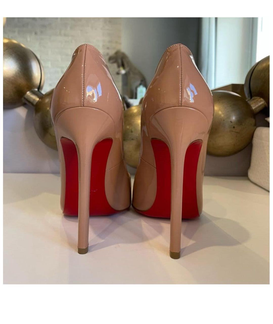 CHRISTIAN LOUBOUTIN Бежевые туфли, фото 3