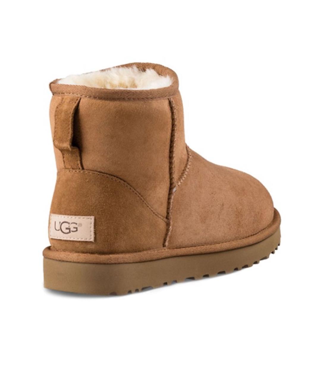 UGG AUSTRALIA Коричневые замшевые ботинки, фото 4