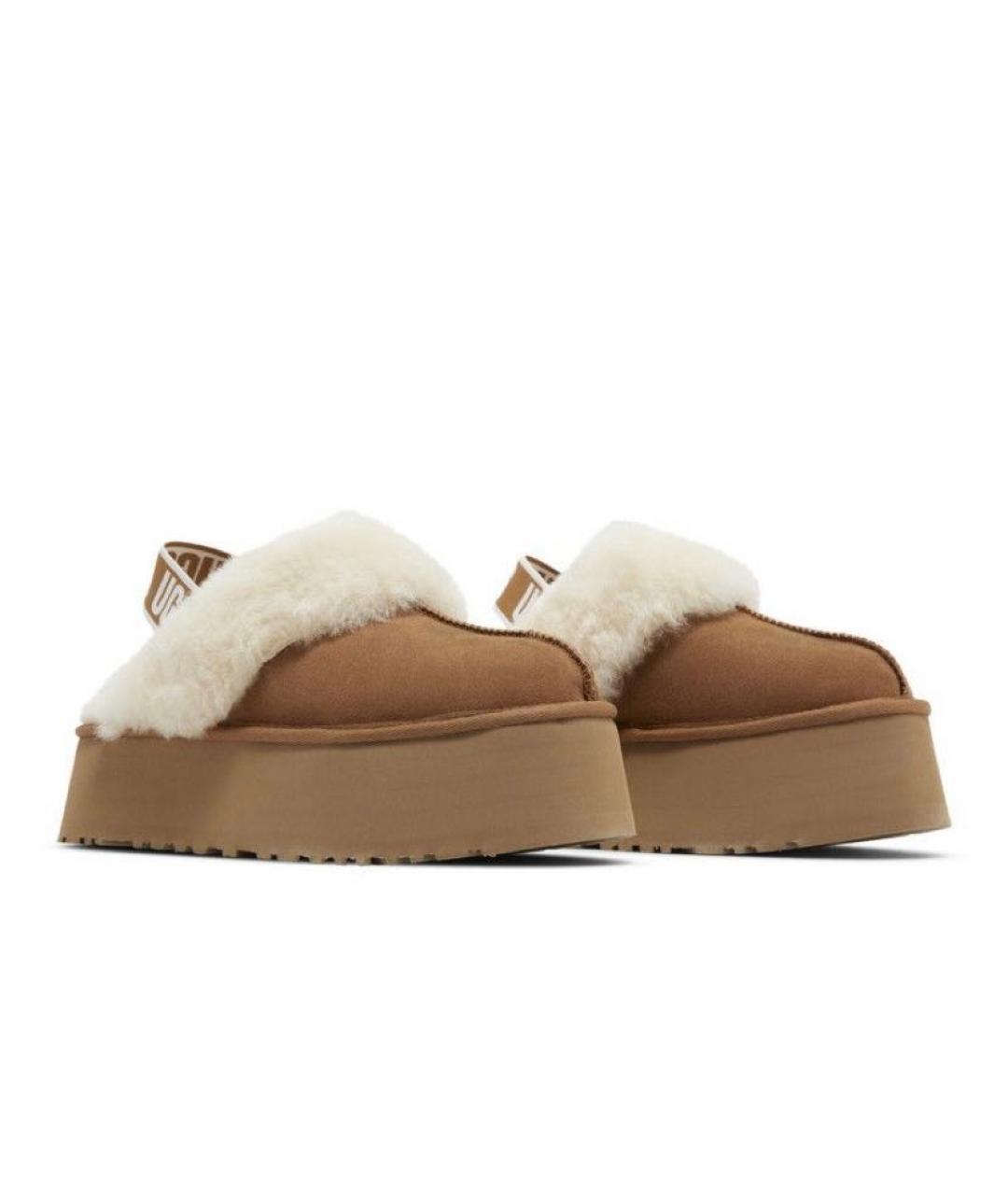 UGG AUSTRALIA Коричневые замшевые сандалии, фото 4