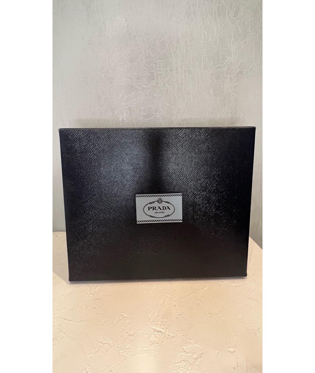 PRADA Серая кожаная сумка через плечо, фото 8