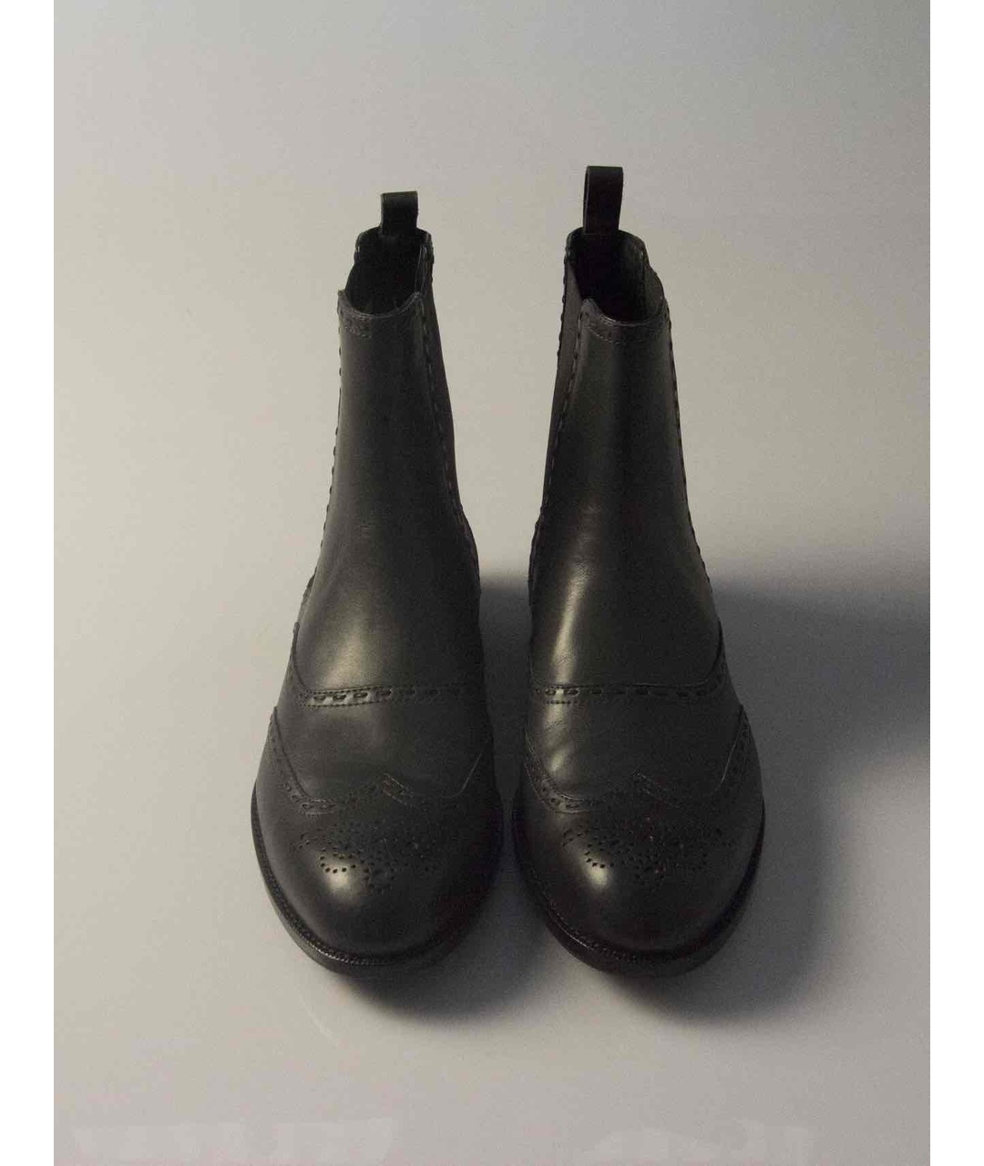 BOTTEGA VENETA Антрацитовые кожаные ботинки, фото 2