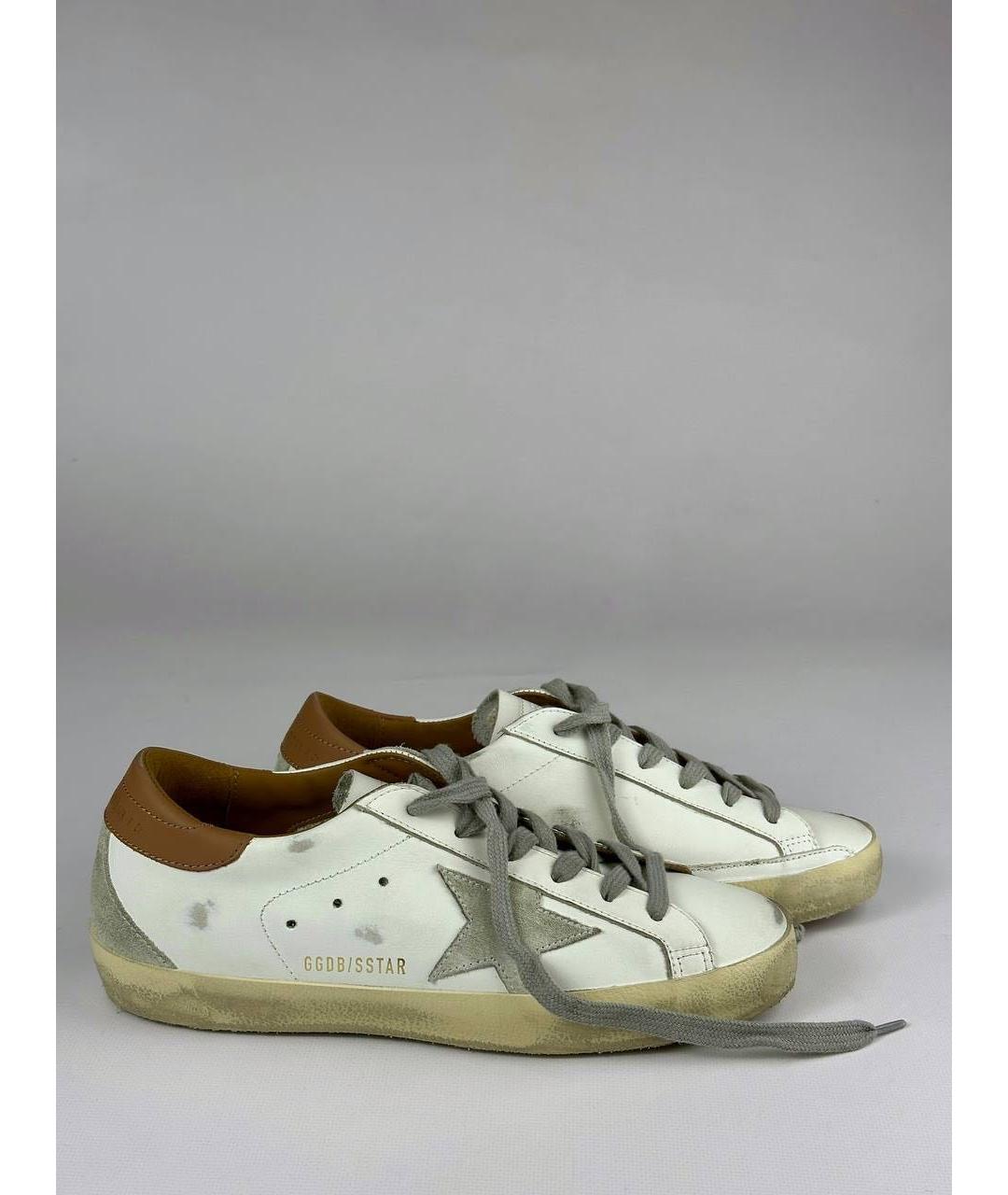 GOLDEN GOOSE DELUXE BRAND Белые кожаные кеды, фото 7