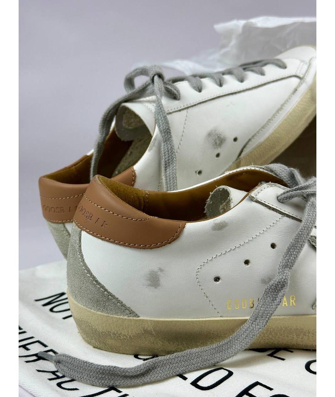 GOLDEN GOOSE DELUXE BRAND Белые кожаные кеды, фото 4