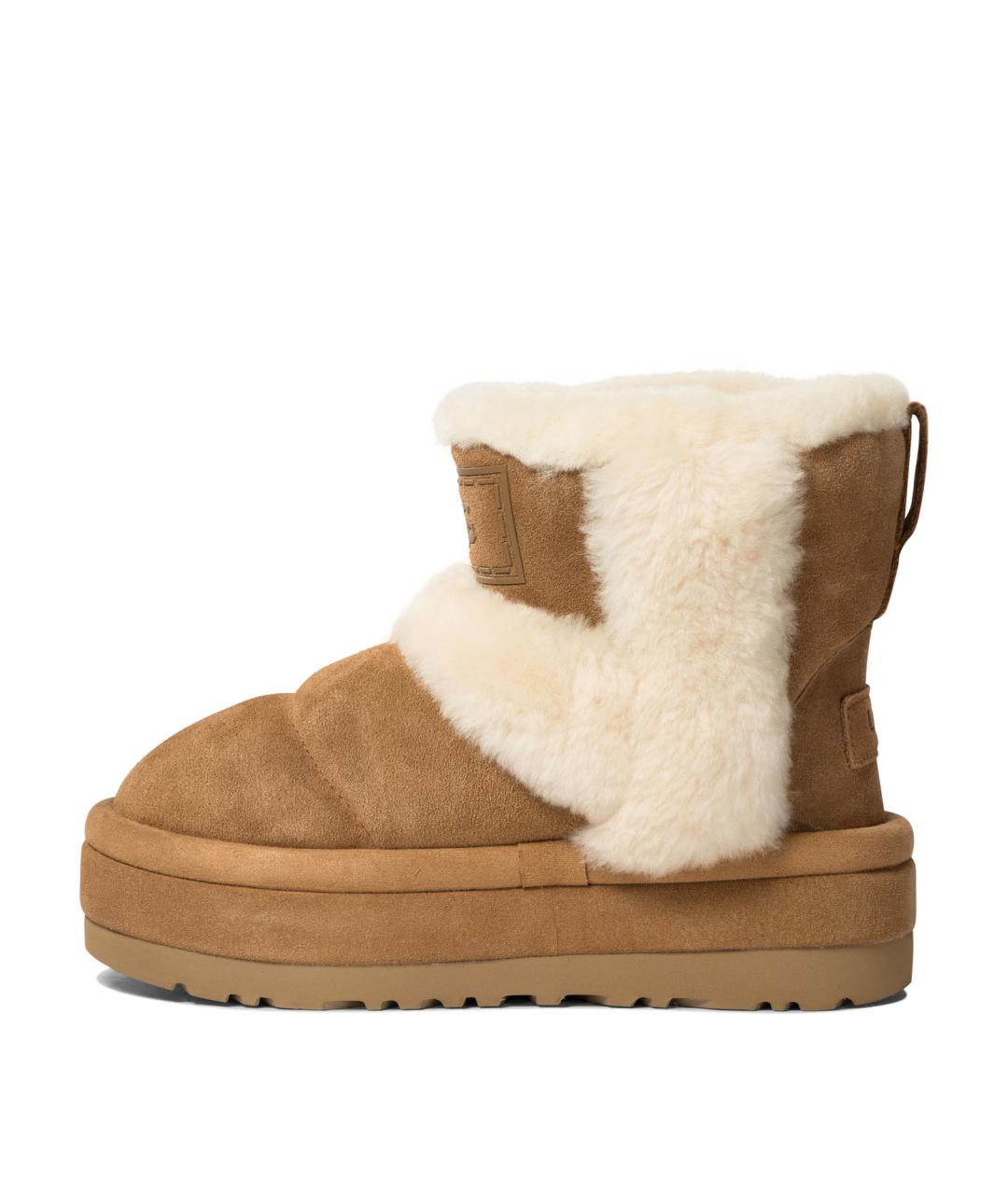 UGG AUSTRALIA Коричневые кожаные ботинки, фото 3