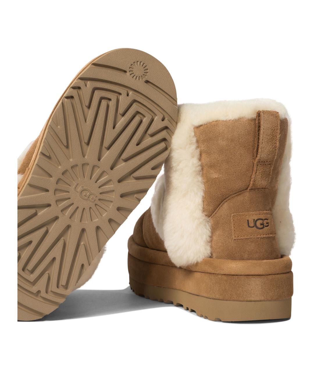 UGG AUSTRALIA Коричневые кожаные ботинки, фото 5