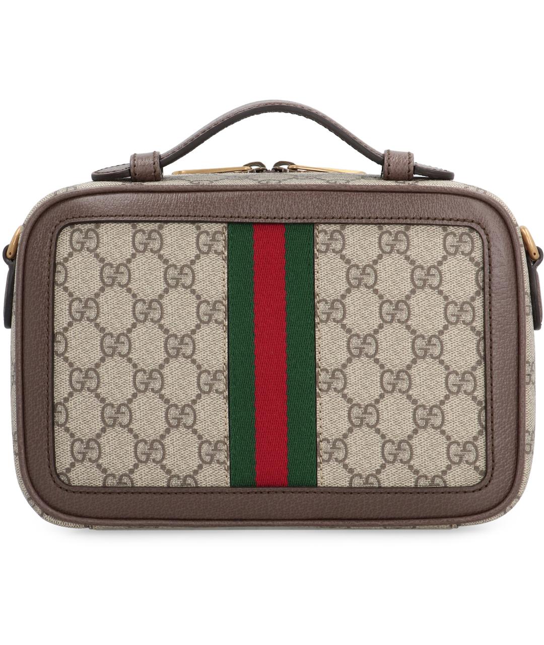 GUCCI Бежевая синтетическая сумка на плечо, фото 4