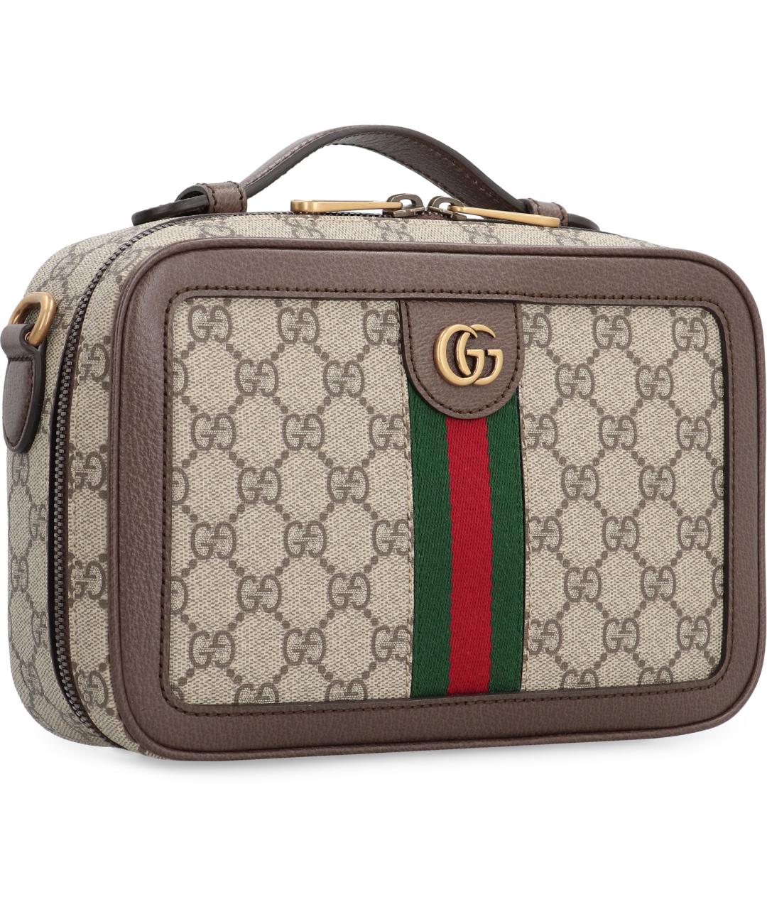 GUCCI Бежевая синтетическая сумка на плечо, фото 3
