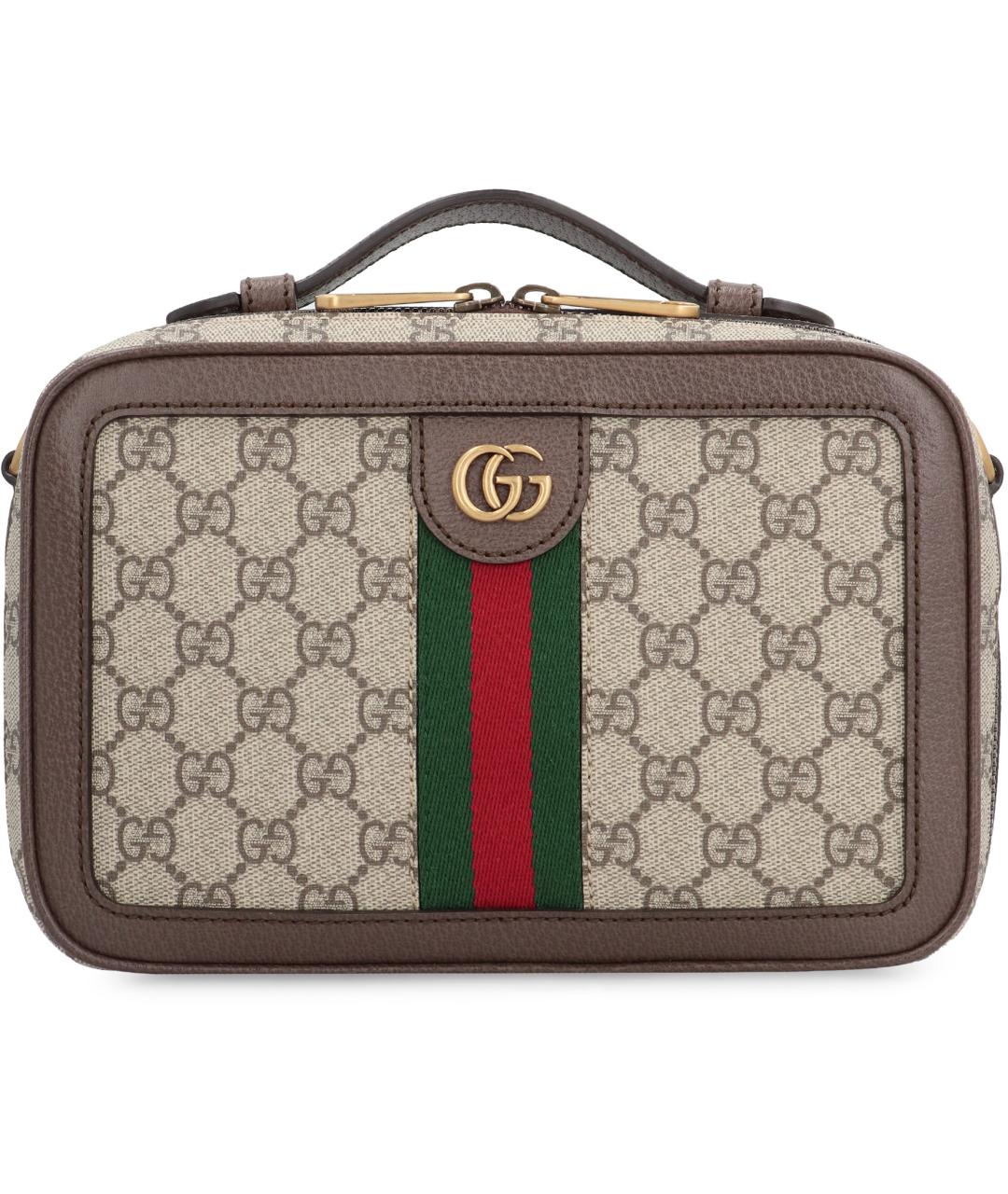GUCCI Бежевая синтетическая сумка на плечо, фото 2