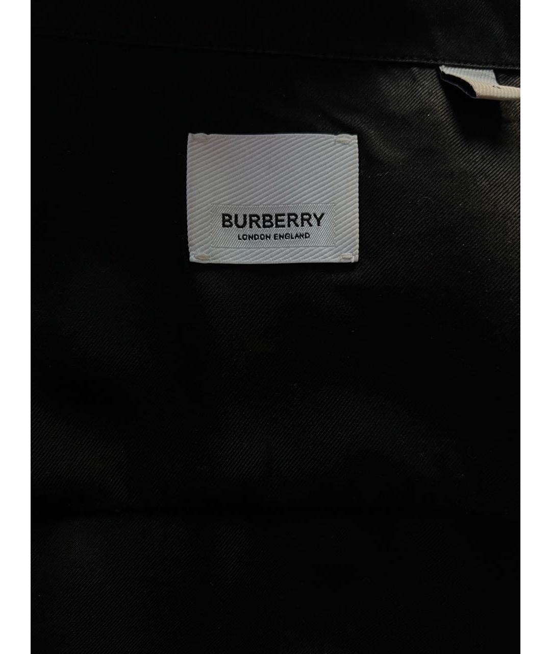 BURBERRY Черная кэжуал рубашка, фото 5