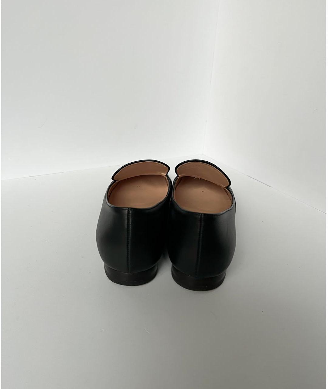 GUCCI Черные кожаные туфли, фото 4
