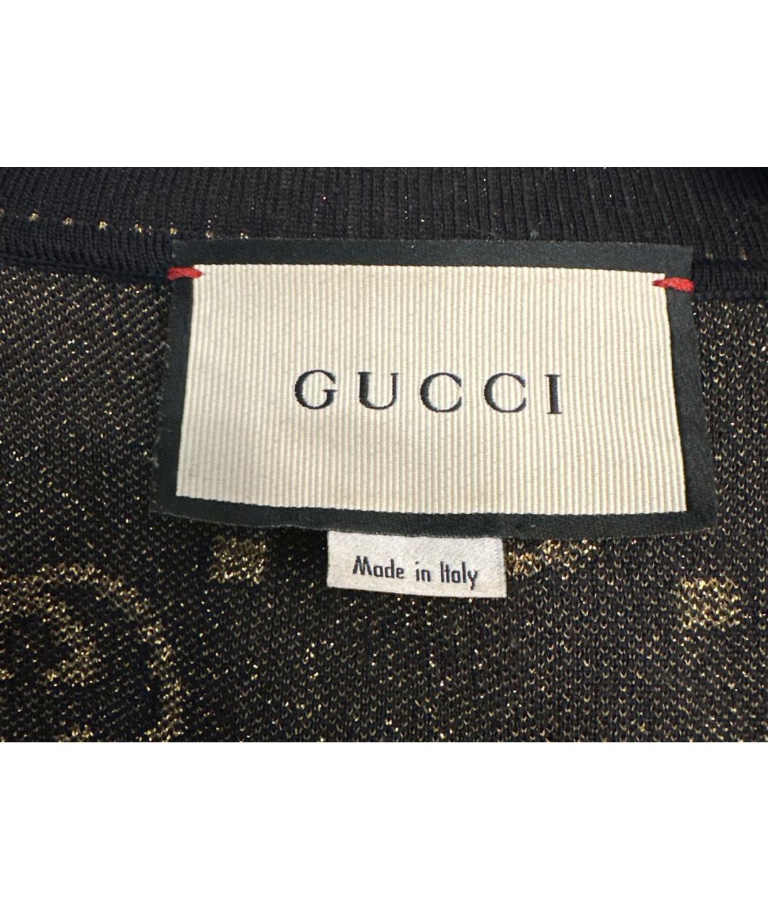 GUCCI Черный шерстяной кардиган, фото 3