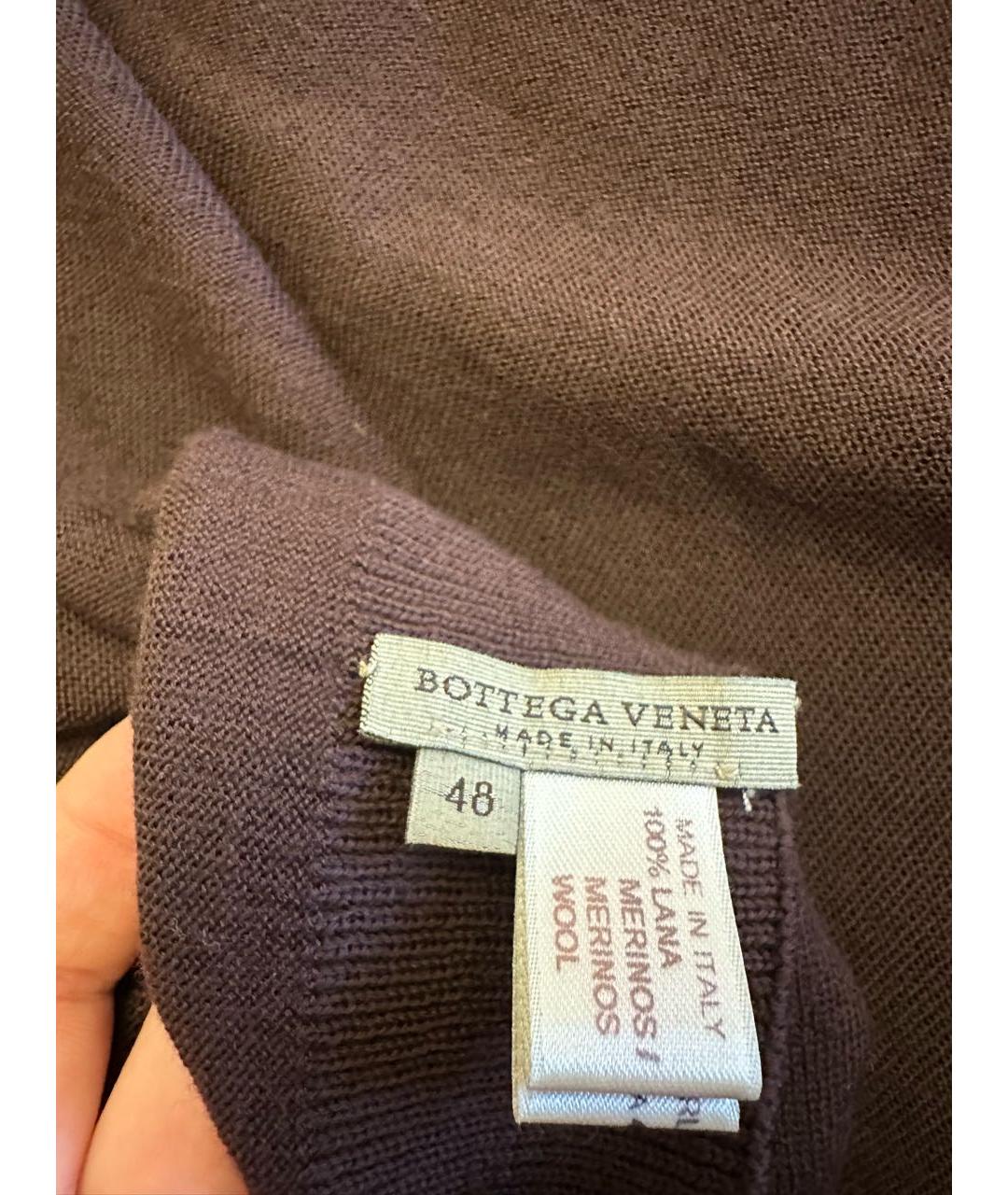 BOTTEGA VENETA Бордовая шерстяная водолазка, фото 3