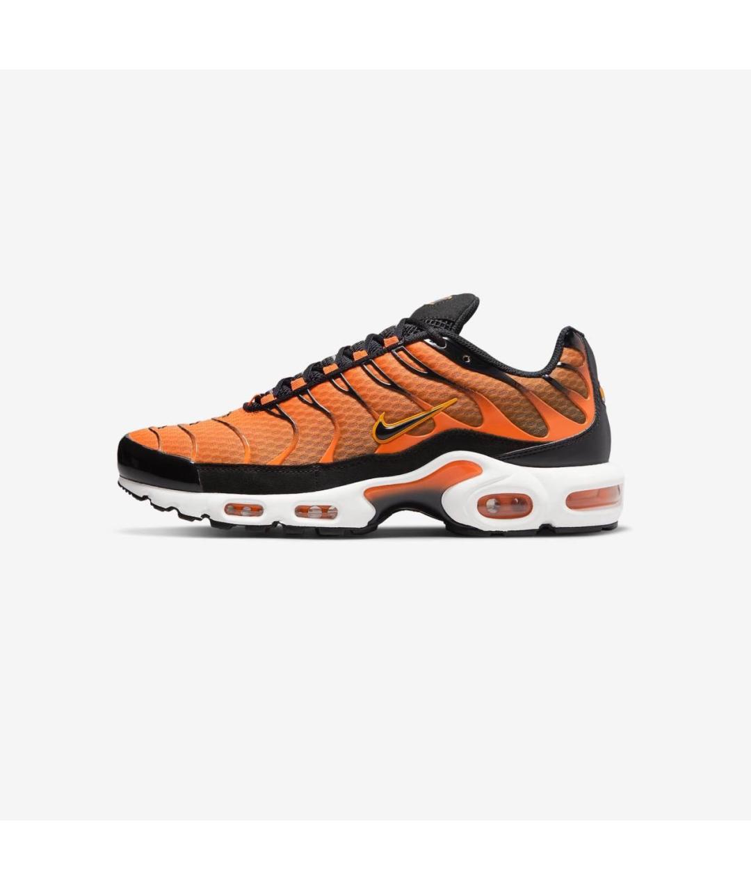 NIKE Оранжевое текстильные низкие кроссовки / кеды, фото 5