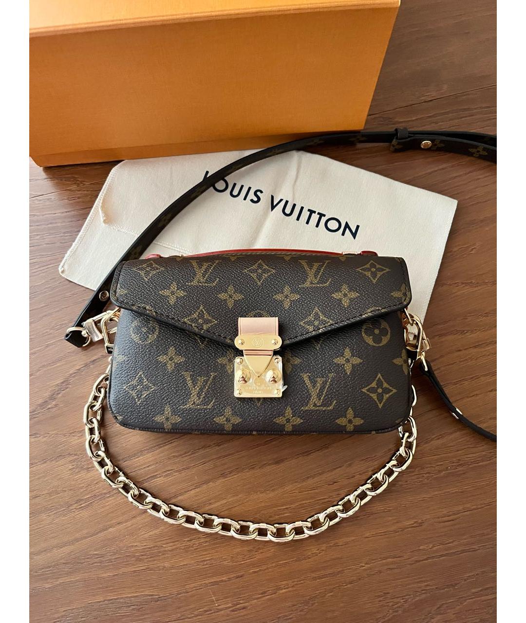 LOUIS VUITTON Коричневая сумка через плечо, фото 2