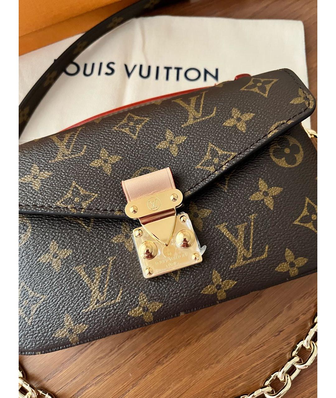 LOUIS VUITTON Коричневая сумка через плечо, фото 3