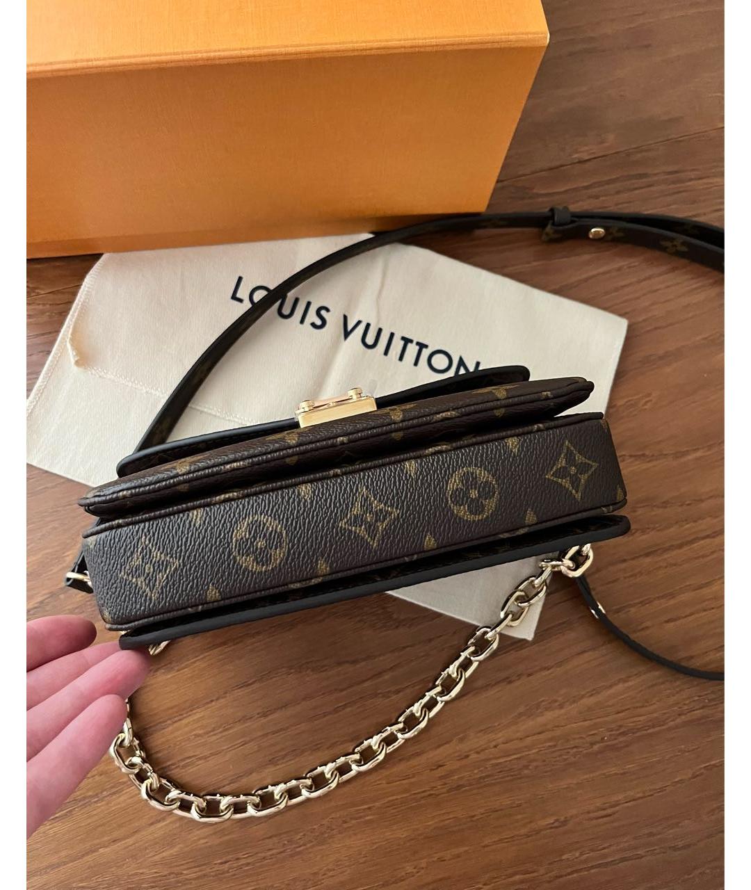 LOUIS VUITTON Коричневая сумка через плечо, фото 4