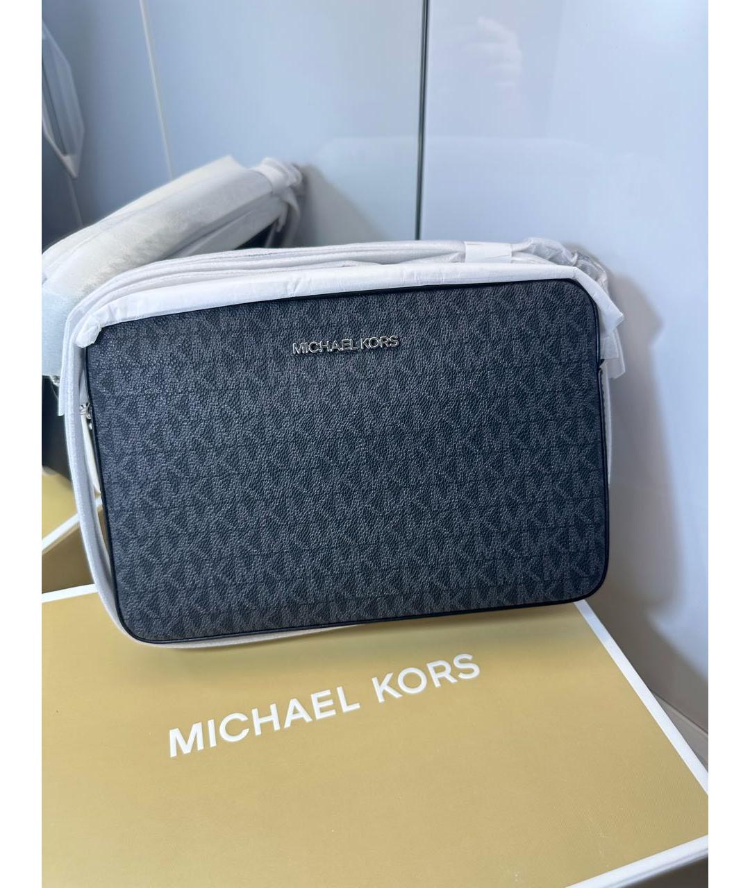 MICHAEL KORS Черная сумка через плечо, фото 3