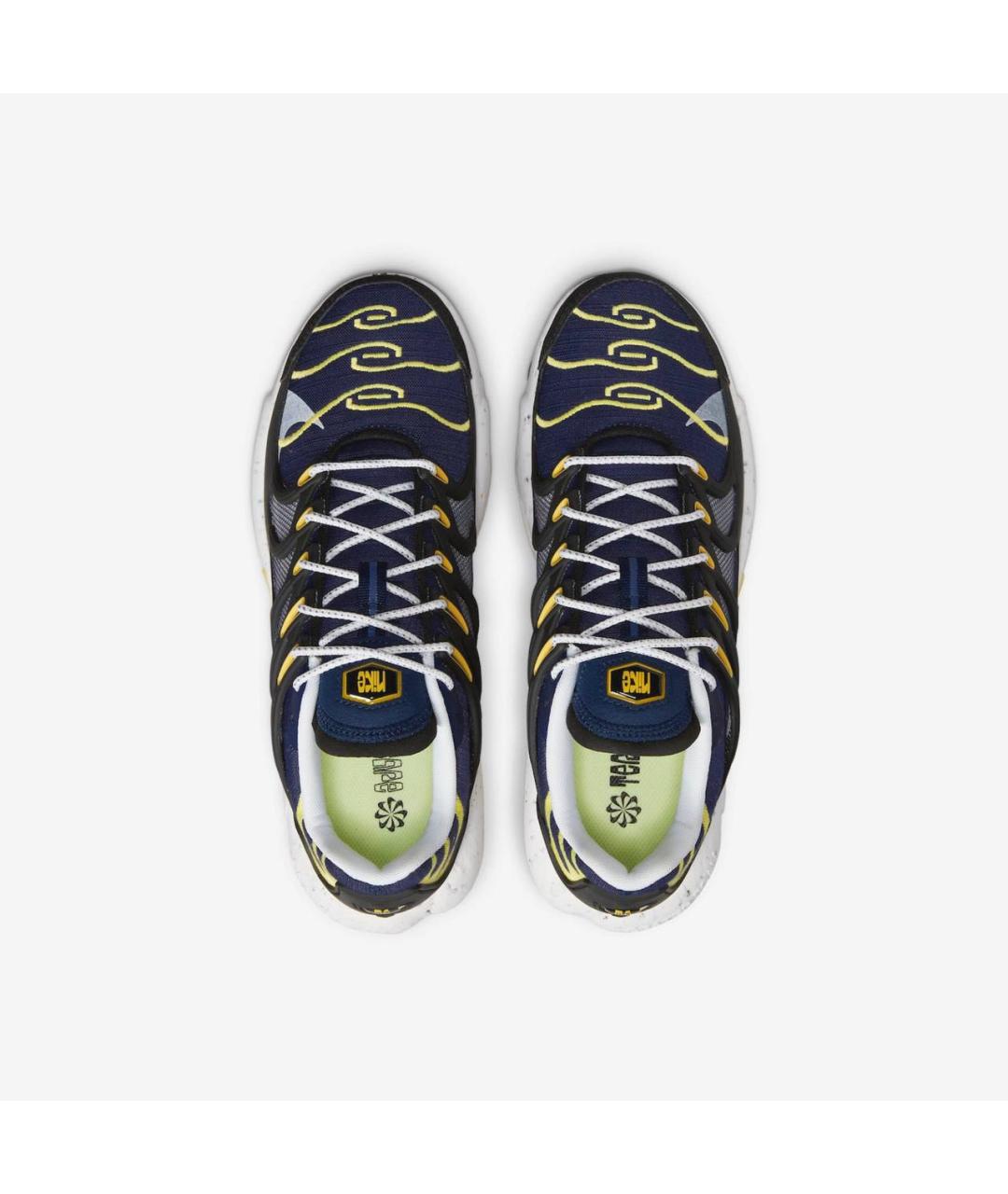 NIKE Темно-синие текстильные низкие кроссовки / кеды, фото 3