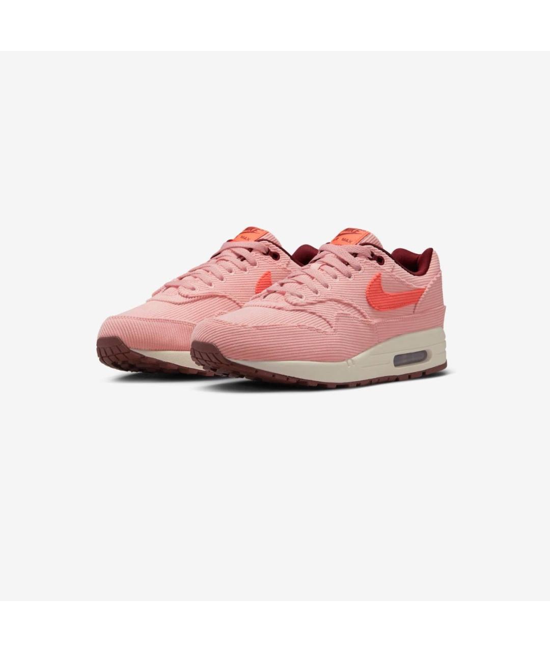 NIKE Розовые текстильные низкие кроссовки / кеды, фото 2