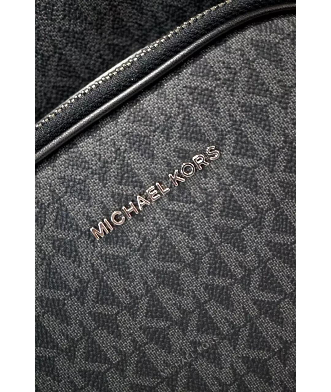 MICHAEL KORS Черный рюкзак из искусственной кожи, фото 6