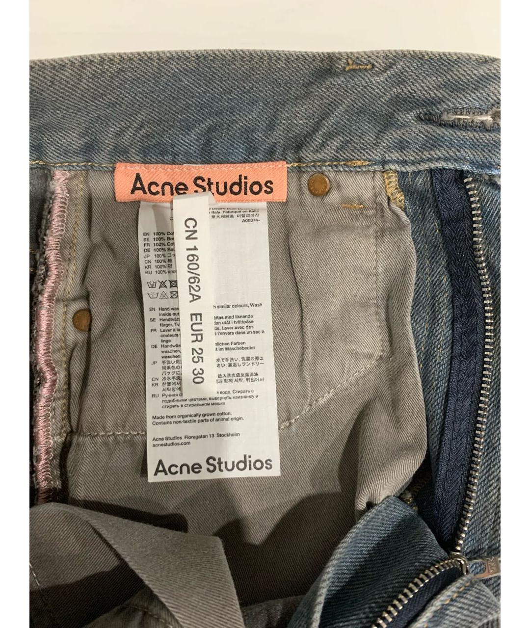 ACNE STUDIOS Серые хлопковые шорты, фото 4