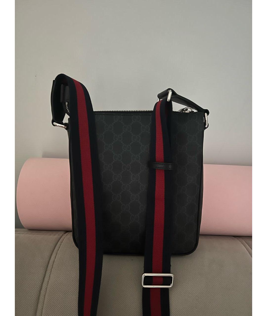 GUCCI Антрацитовая сумка на плечо, фото 3