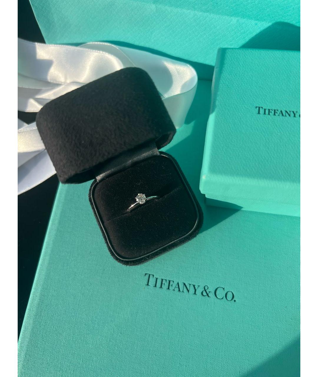 TIFFANY&CO Белое платиновое кольцо, фото 2