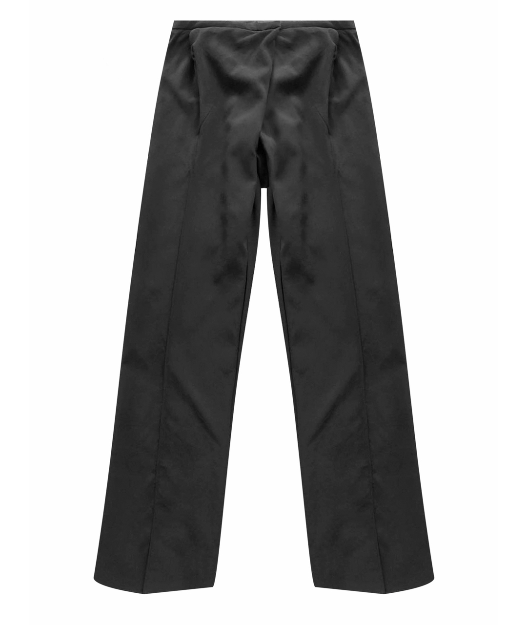 GIORGIO ARMANI Черные шелковые прямые брюки, фото 1