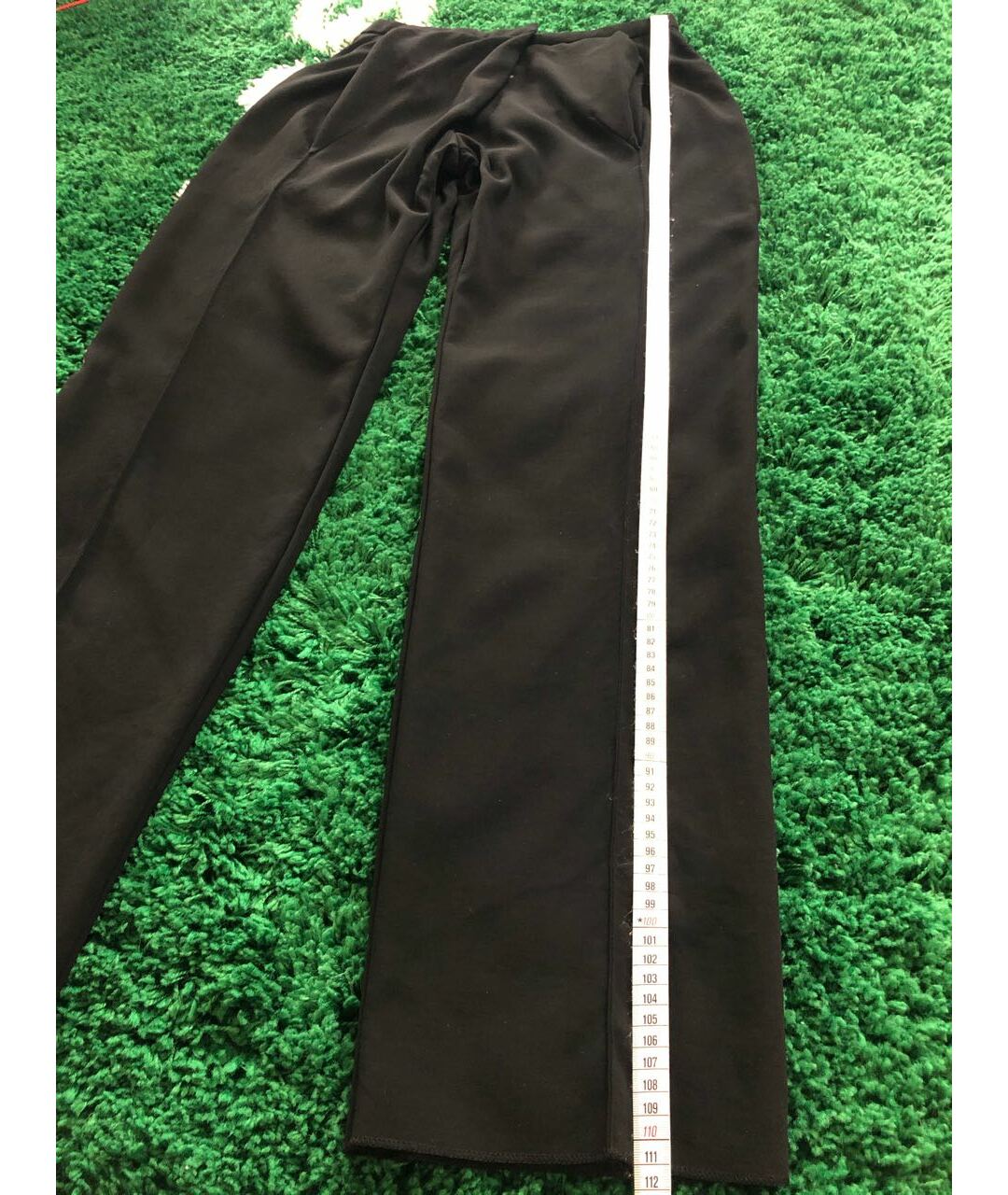 GIORGIO ARMANI Черные шелковые прямые брюки, фото 8