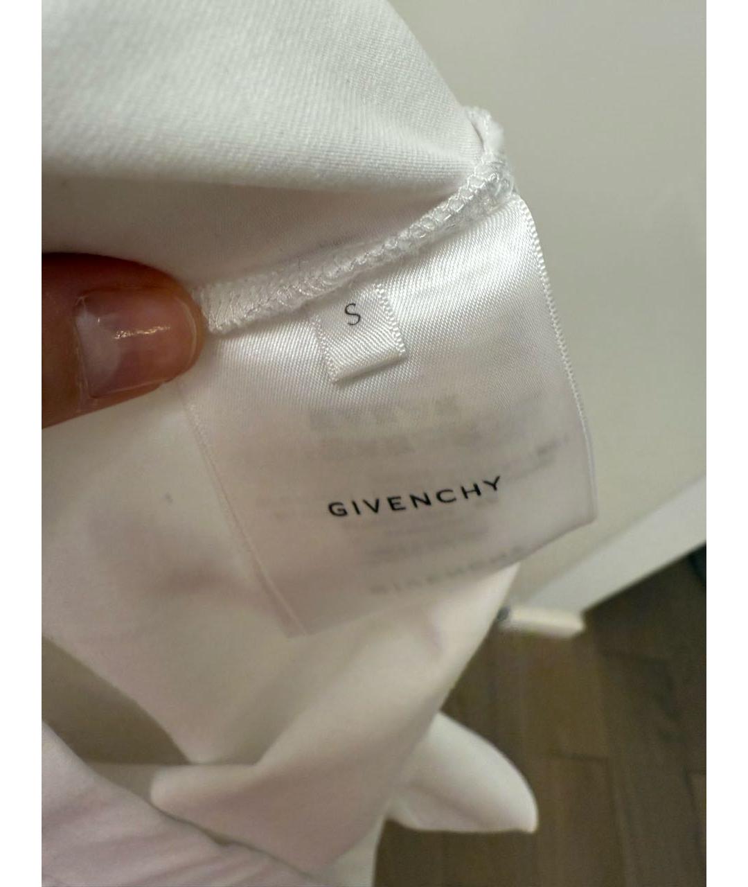 GIVENCHY Белая хлопковая футболка, фото 5