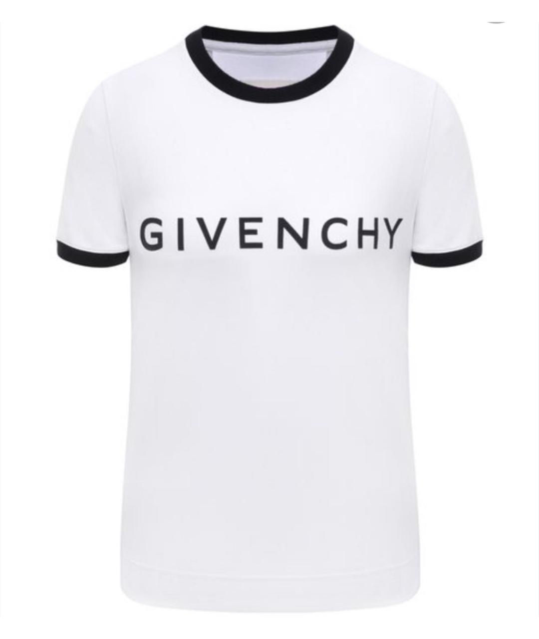 GIVENCHY Белая хлопковая футболка, фото 1