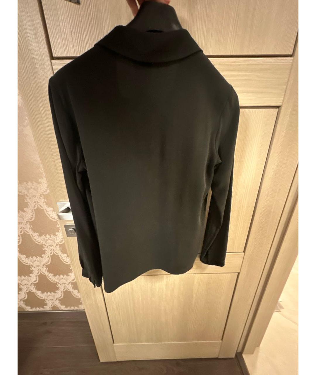 MAX MARA Черная шелковая блузы, фото 2