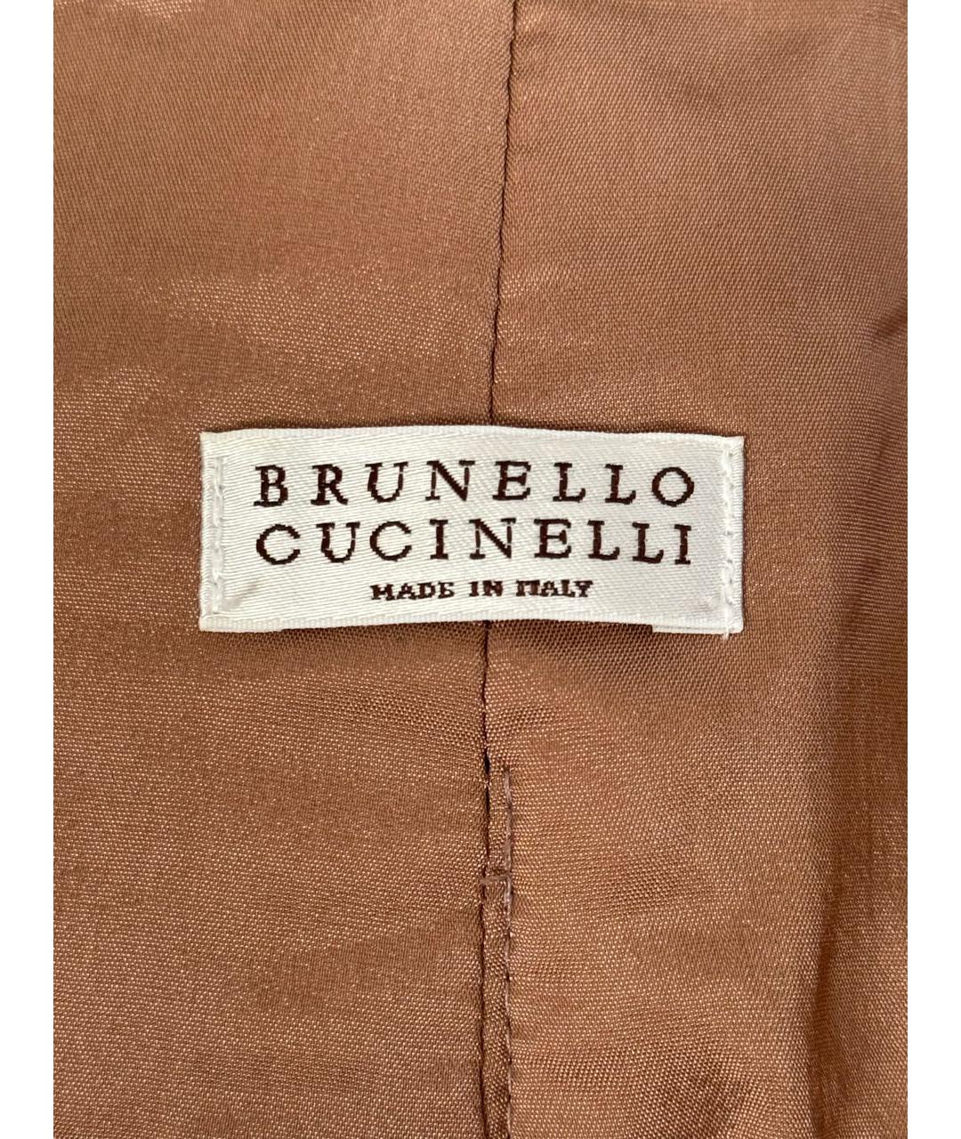 BRUNELLO CUCINELLI Розовые хлопковые брюки широкие, фото 3