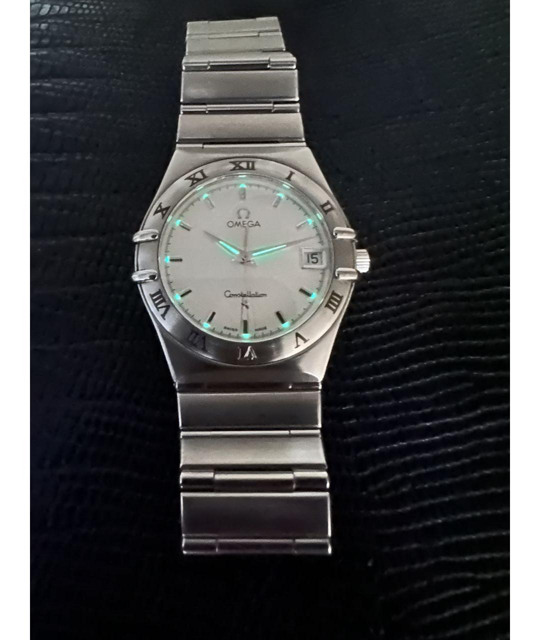 OMEGA Серебряные часы, фото 4