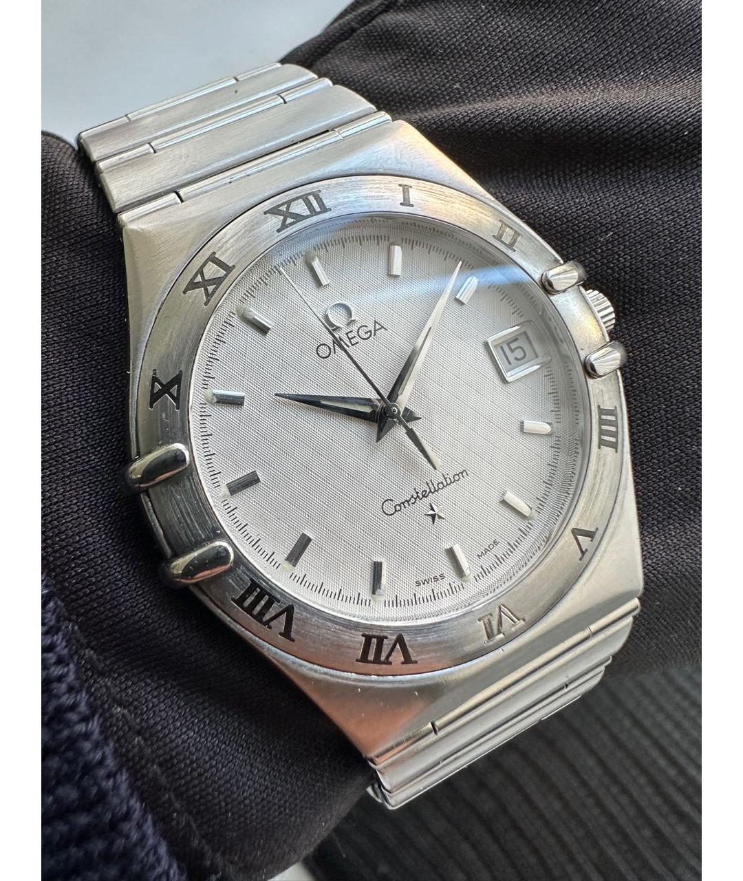 OMEGA Серебряные часы, фото 8