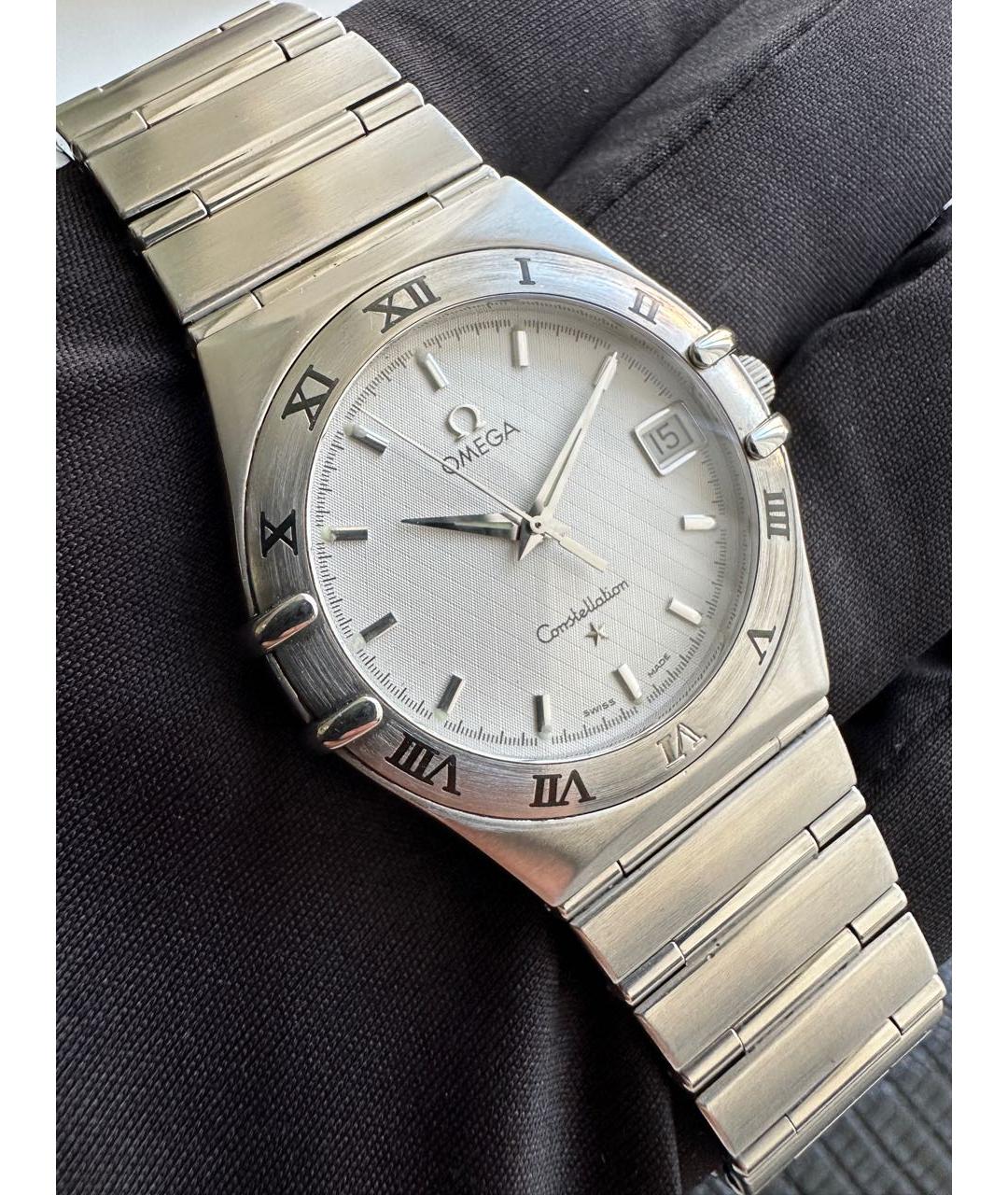 OMEGA Серебряные часы, фото 5