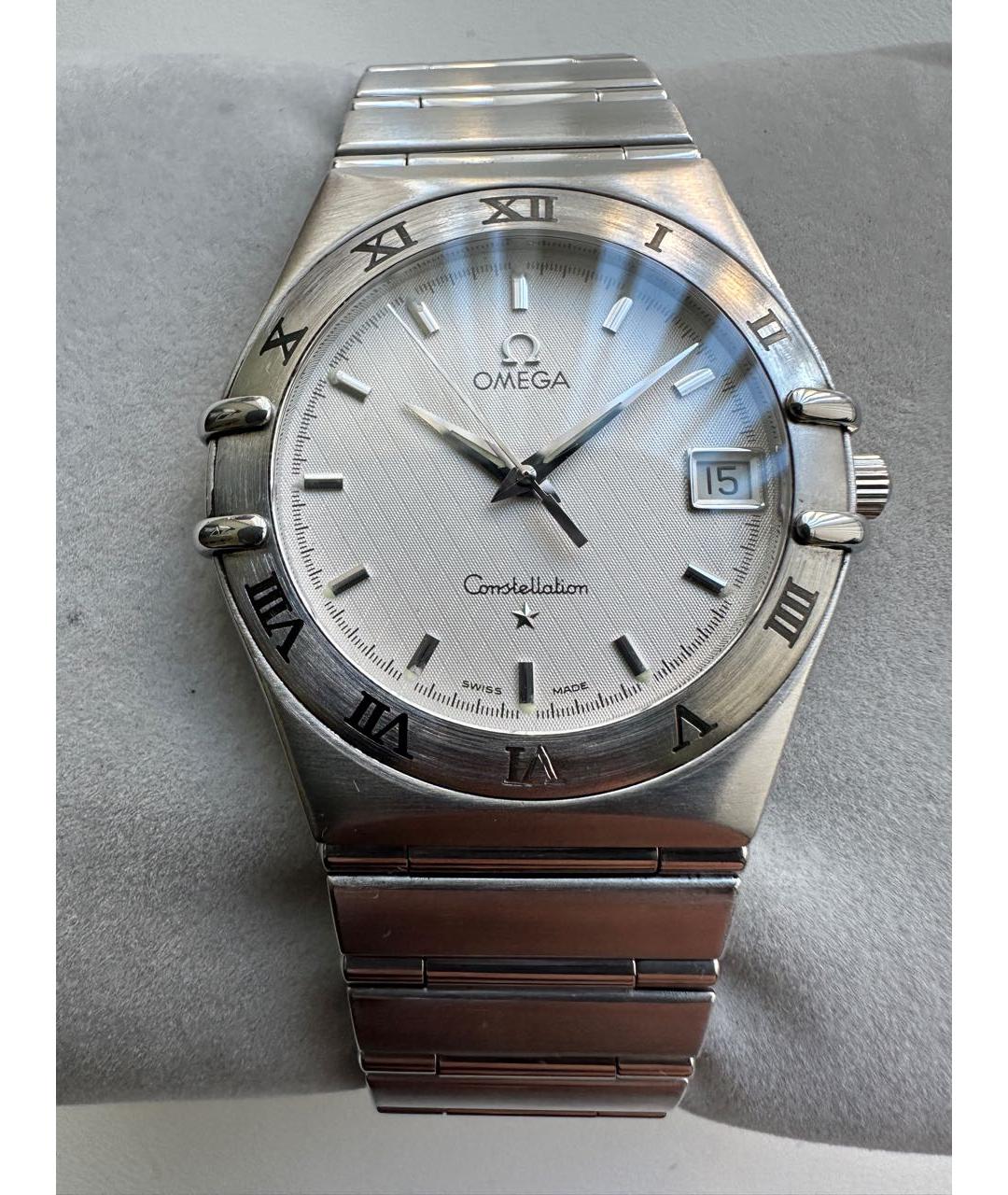 OMEGA Серебряные часы, фото 9